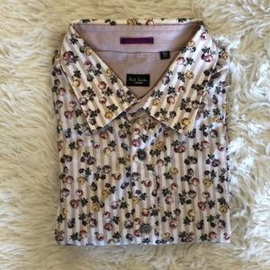 EUC Paul Smith 100% Cotton Floral Dress Shirt